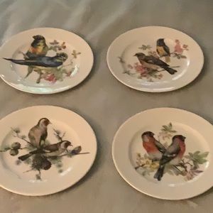 SET OF 4 BAVARIA BIRD PLATES